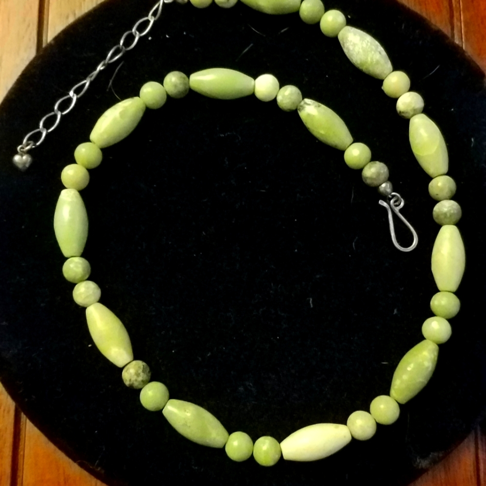 Jay king green stone necklace